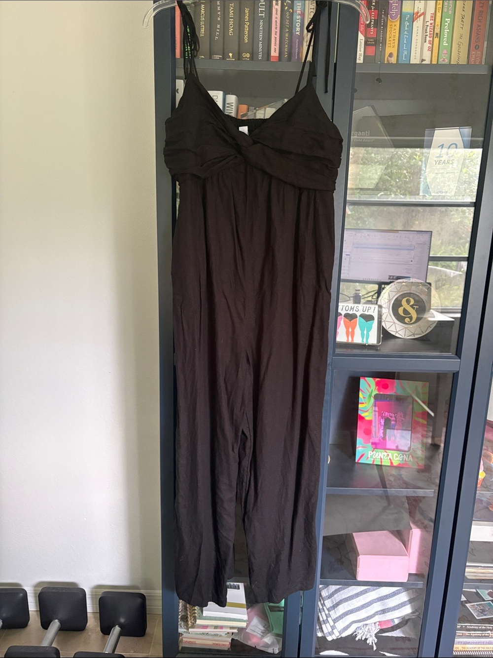 Old Navy Black Tie-Strap Wide-Leg Jumpsuit